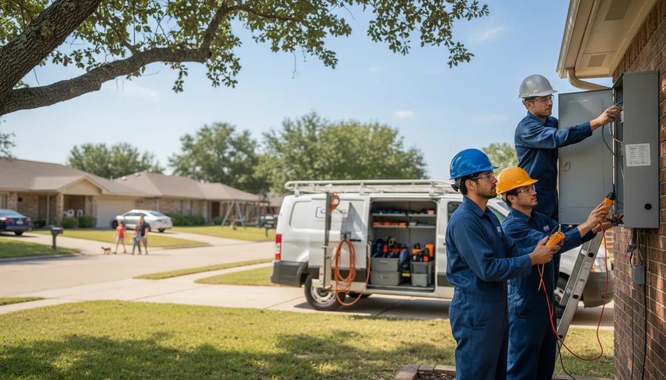 Certified electrician providing emergency electrical services in Hanna, IN